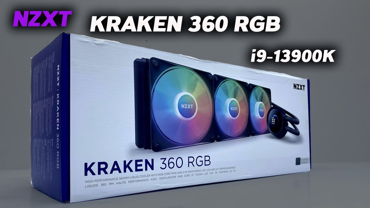 NZXT KRAKEN 360 RGB BLACK UNBOX INSTALL & TEST