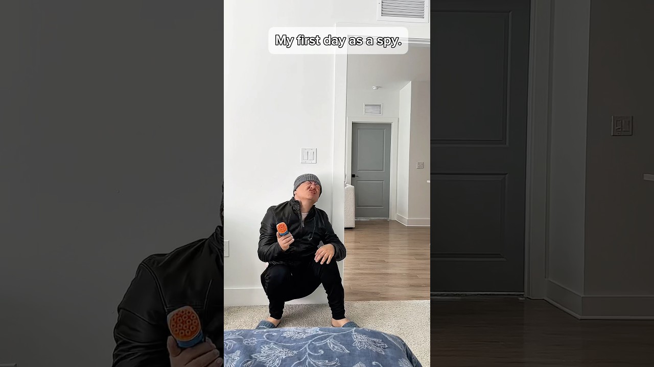 My first day as a spy 🤣😎 LeoNata family #shorts