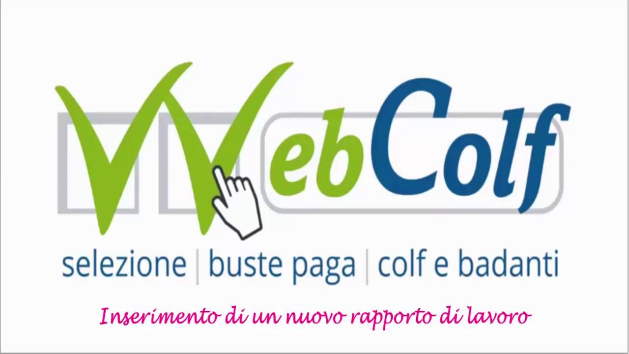 Come inserire il rapporto di lavoro domestico in Webcolf