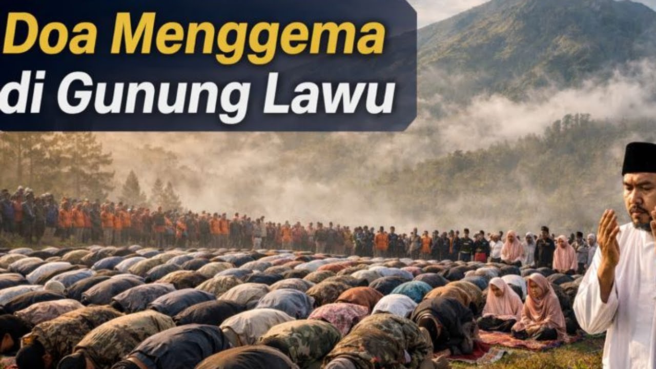 Doa Menggema di Gunung Lawu: Hari ke-8 Pencarian Pendaki Hilang, Ratusan Warga Salat Istianah