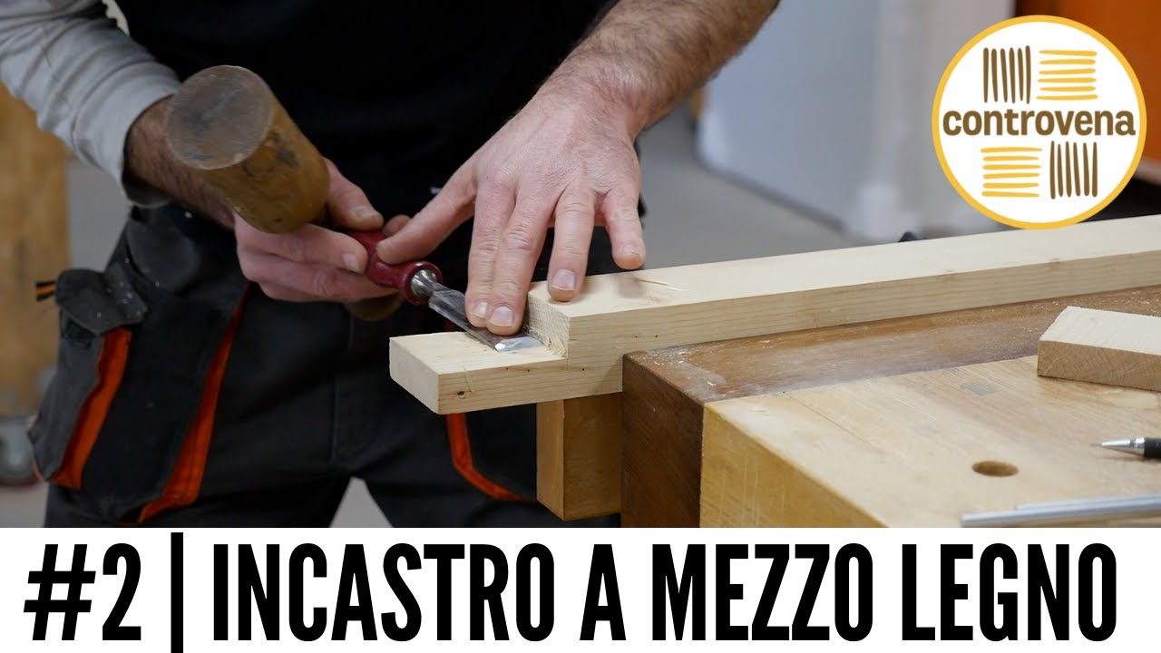 INCASTRO A MEZZO LEGNO FATTO A MANO | INCASTRI #2 | Falegnameria, fai da te e lavorazione del legno