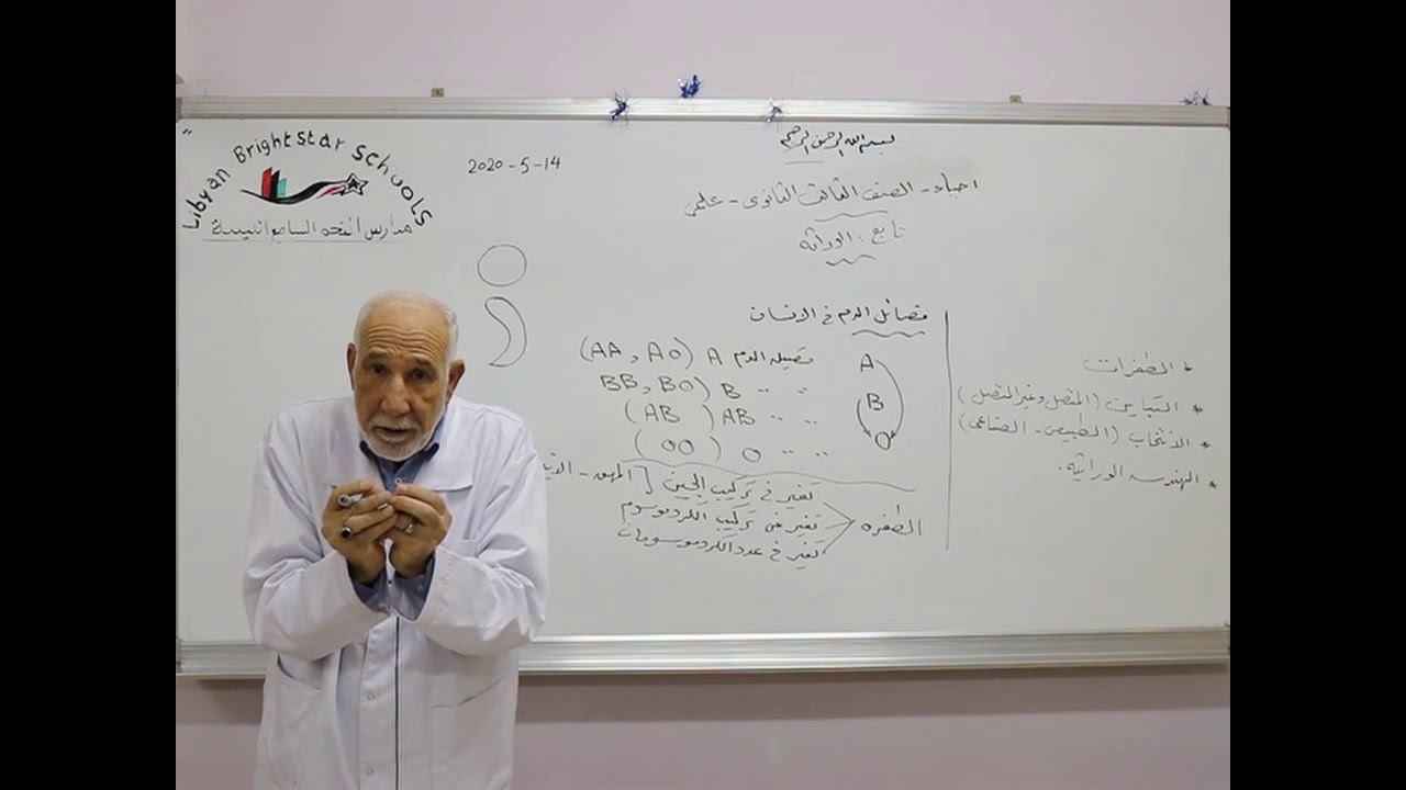 مادة الأحياء للصف الثالث الثانوي العلمي /  تابع الوراثة