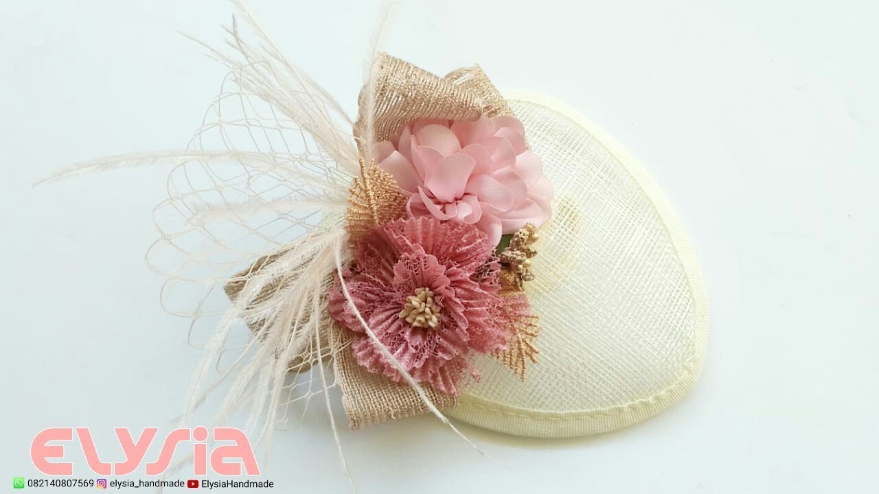 How To Make 👒 SINAMAY Fascinator Hat 👒 DIY by Elysia Handmade
