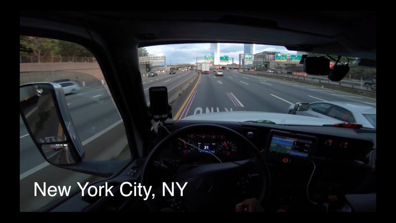 Truck Driving Thur NEW YORK CITY | TRUCK DRIVER VLOG 8