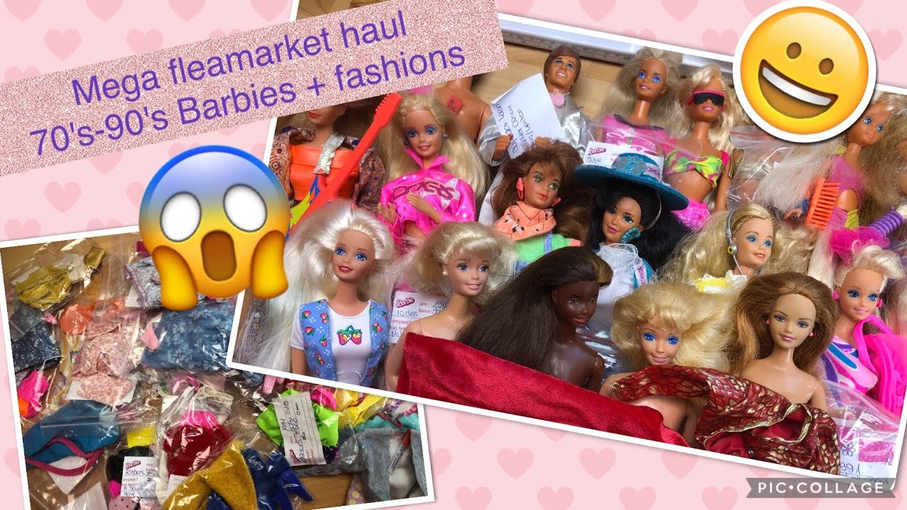 Mega Fleamarket Haul 70's - 90's Barbies and fashions