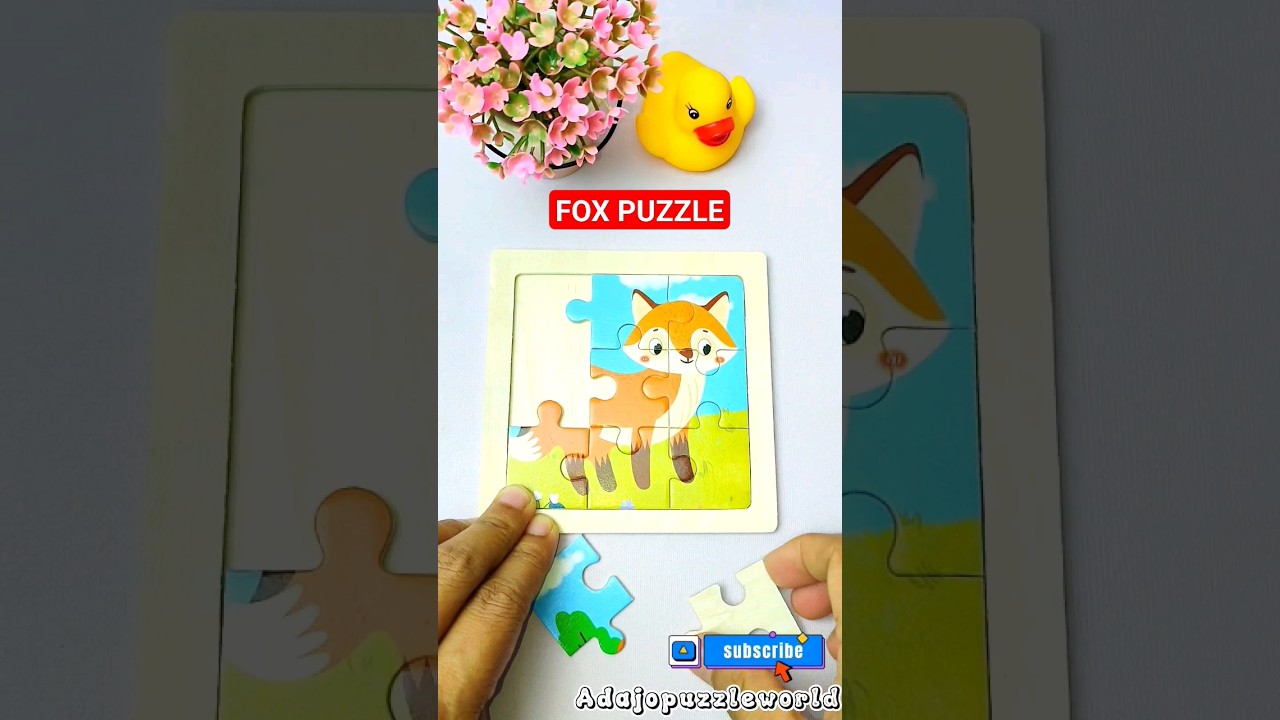 HOW TO SOLVE A PUZZLE | FOX PUZZLE @adajopuzzleworld #shorts #animalpuzzles #puzzle