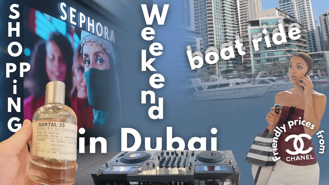 Weekend in Dubai / Sephora Makeup & Shopping + Yacht Birthday Party Vlog!
