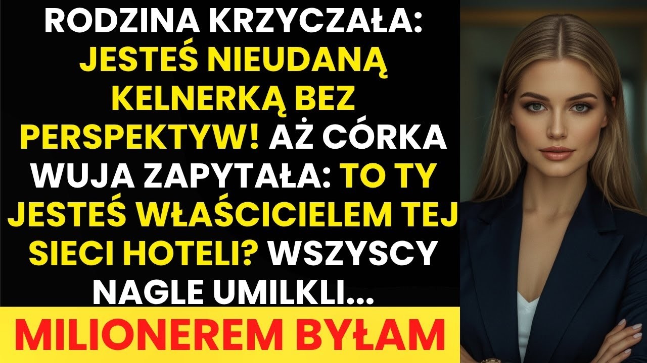 Rodzina lekceważyła mnie jako 'nieudacznicę', aż córka wuja zapytała  'To ty masz hotele '