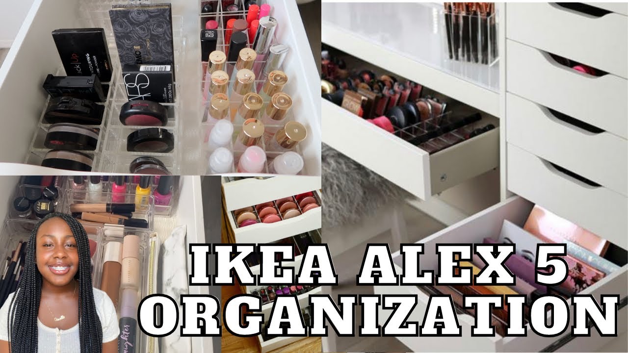 IKEA ALEX 5 DRAWER MAKEUP ORGANIZATION + TIPS | G Rated