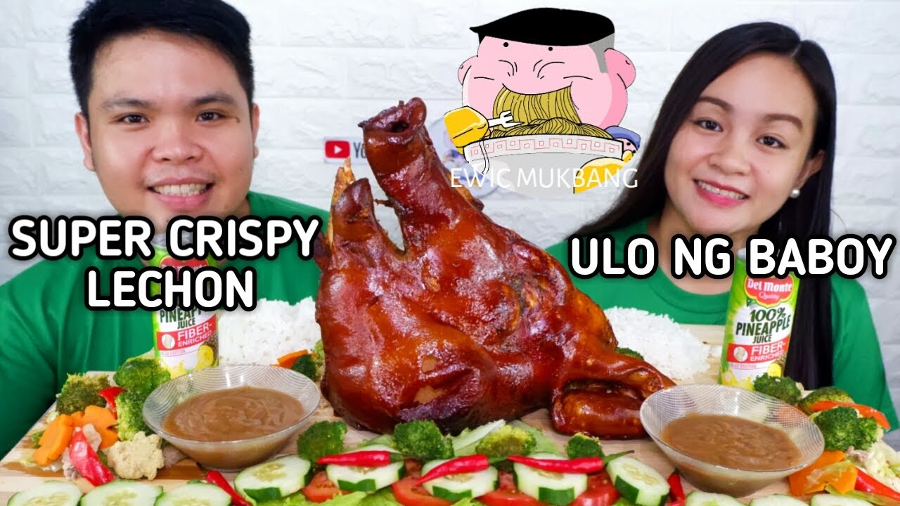 Super Crispy Lechon Ulo Ng Baboy Mukbang /Putok Batok Food /Filipino Food Mukbang Collab @JazzEATS