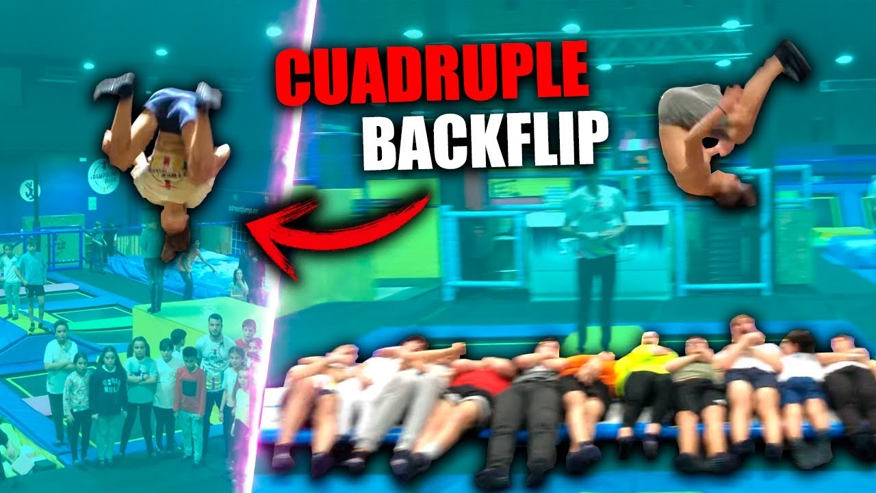 LA MAYOR LOCURA EN UN PARQUE DE CAMAS ELASTICAS! | QUEDADA ENORME CON LOS MEJORES DE ESPAÑA