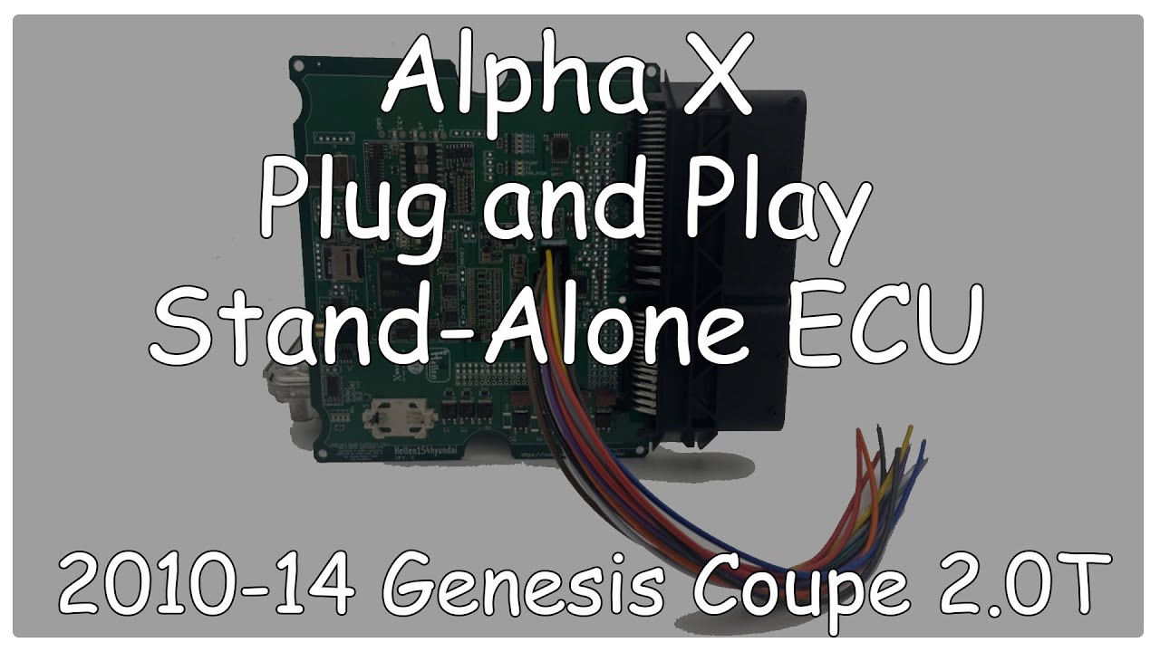 AlphaX Stand-Alone ECU for 2010-14 Genesis Coupe 2.0T