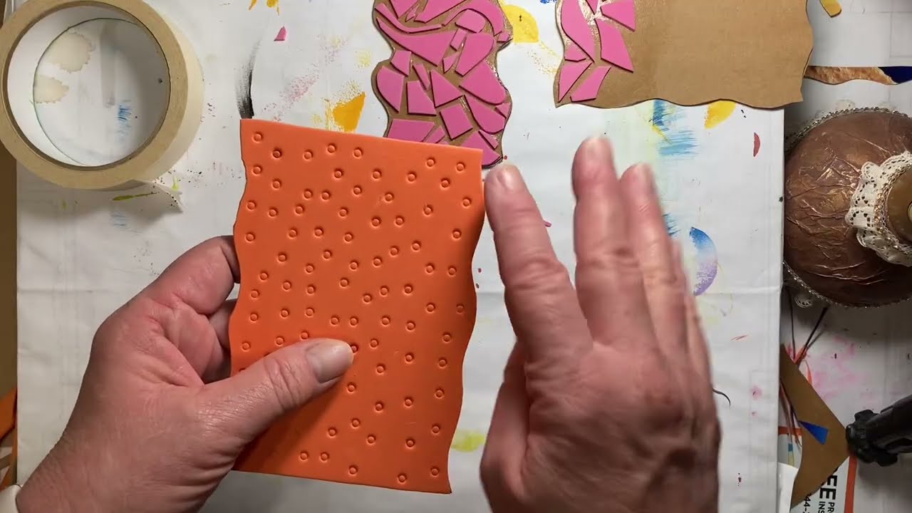 Foam Stamps 101, The Series. Background Stamps and DIY Stamp Pad :)