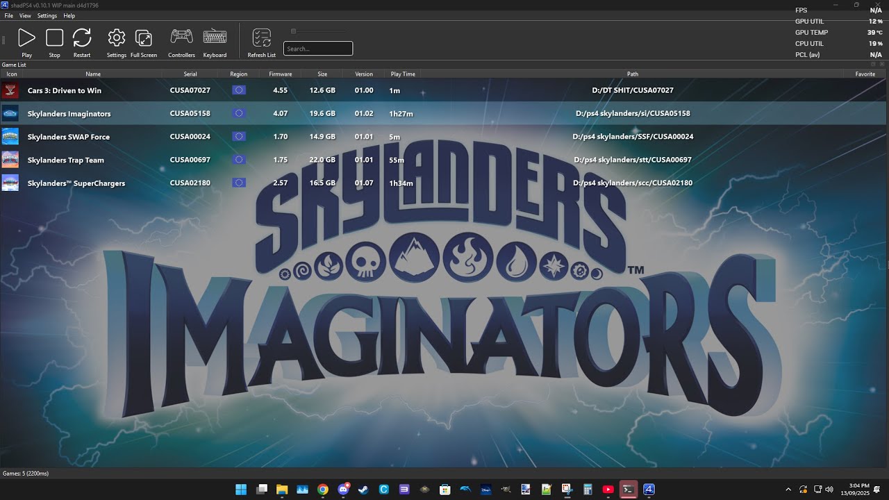 ShadPS4 - Skylanders Imaginators - Cradle of Creation & Arena Battle