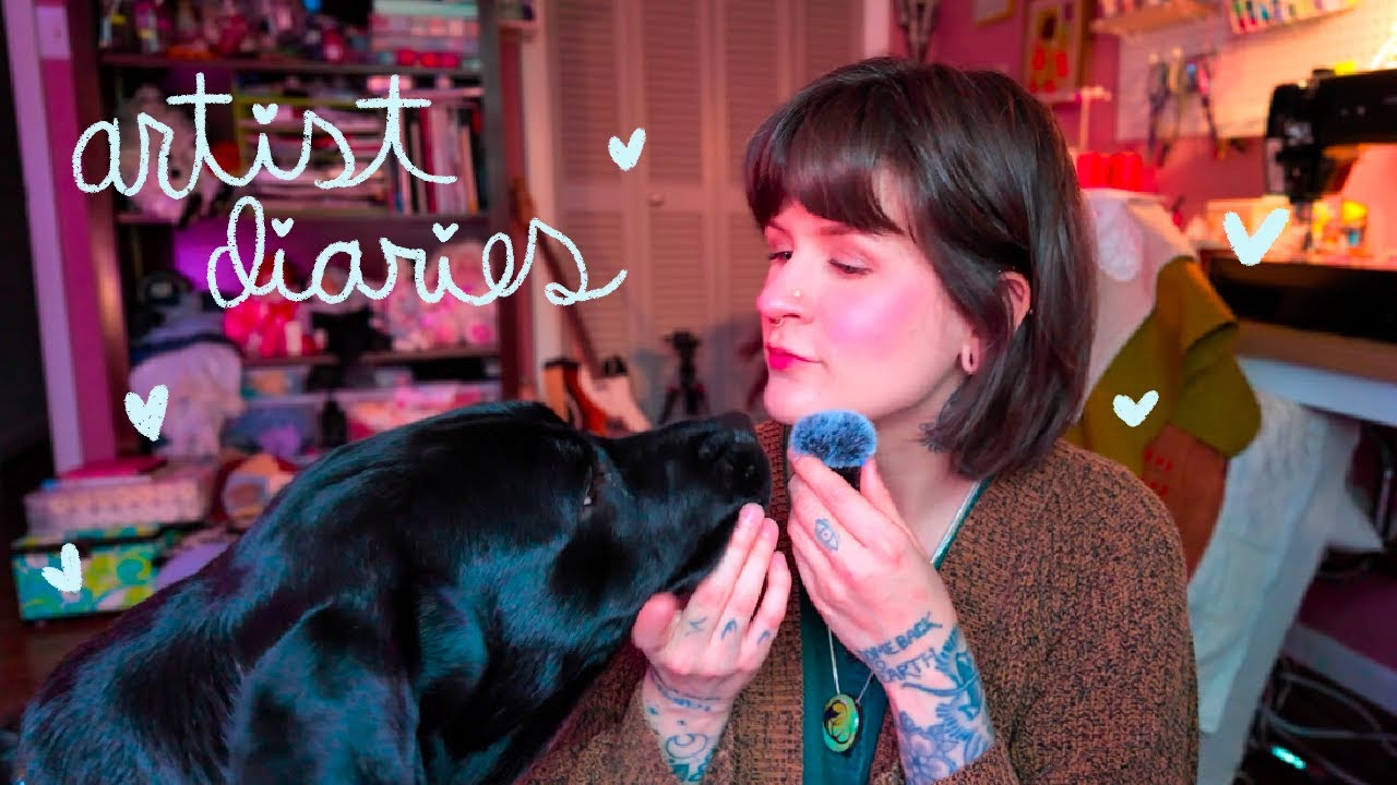 spend the weekend with me 💞🧵 hand sewing, indigo dying, and welcoming a new family member 🕷️