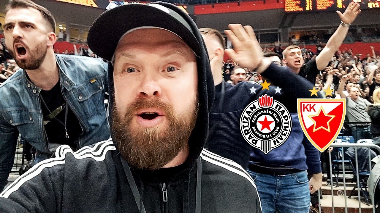 Basketballs CRAZIEST Fans! Serbia's Partizan Belgrade v Crvena Zvezda  Live Serbian Ultras Reaction