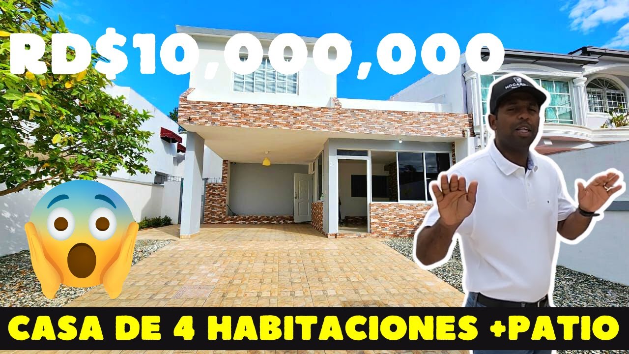 Hermosa Casa de 4 habitaciones + patio | Santo Domingo | Puerta de Hierro | Invierte en SD