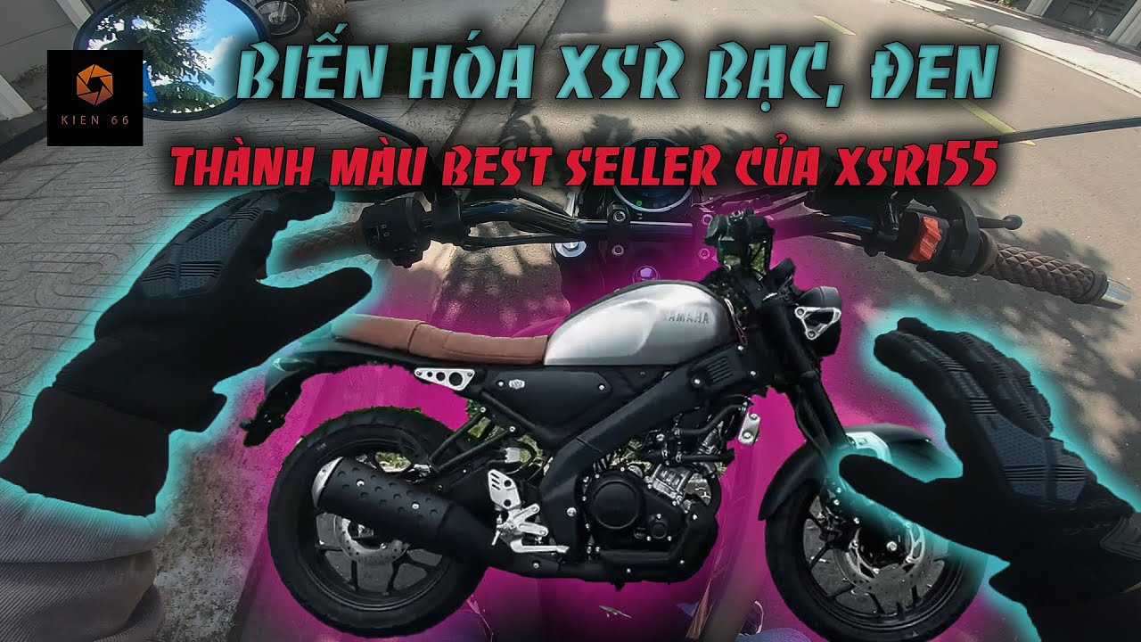 Dán Decal Yamaha XS155R Bạc, Đen, Yên Nâu Thành Màu Best Seller Dòng XS155R