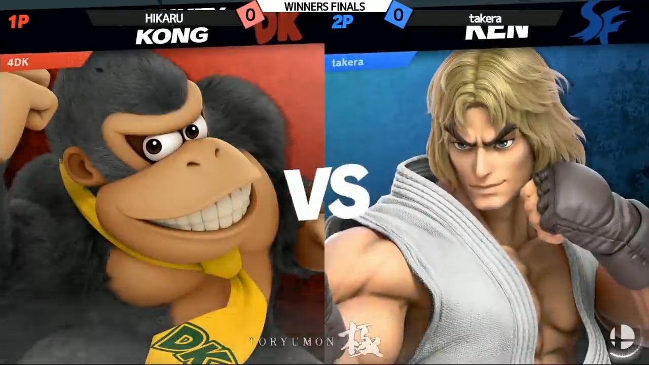【スマブラSP】第54回 闘龍門 極 Toryumon Kiwami #54 8LX | HIKARU (Donkey Kong) vs takera (Ken) WF