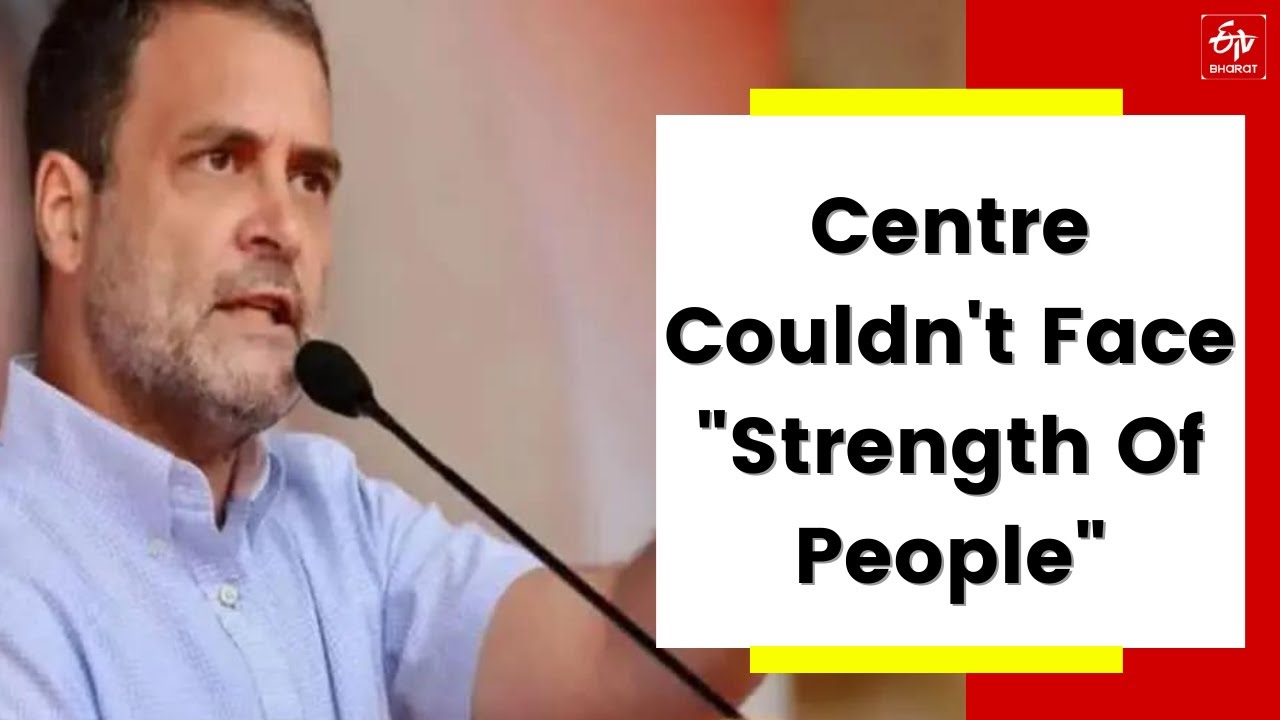 Rahul Gandhi after Parliament passed the Farm Laws Repeal Bill, 2021 | ETV Bharat