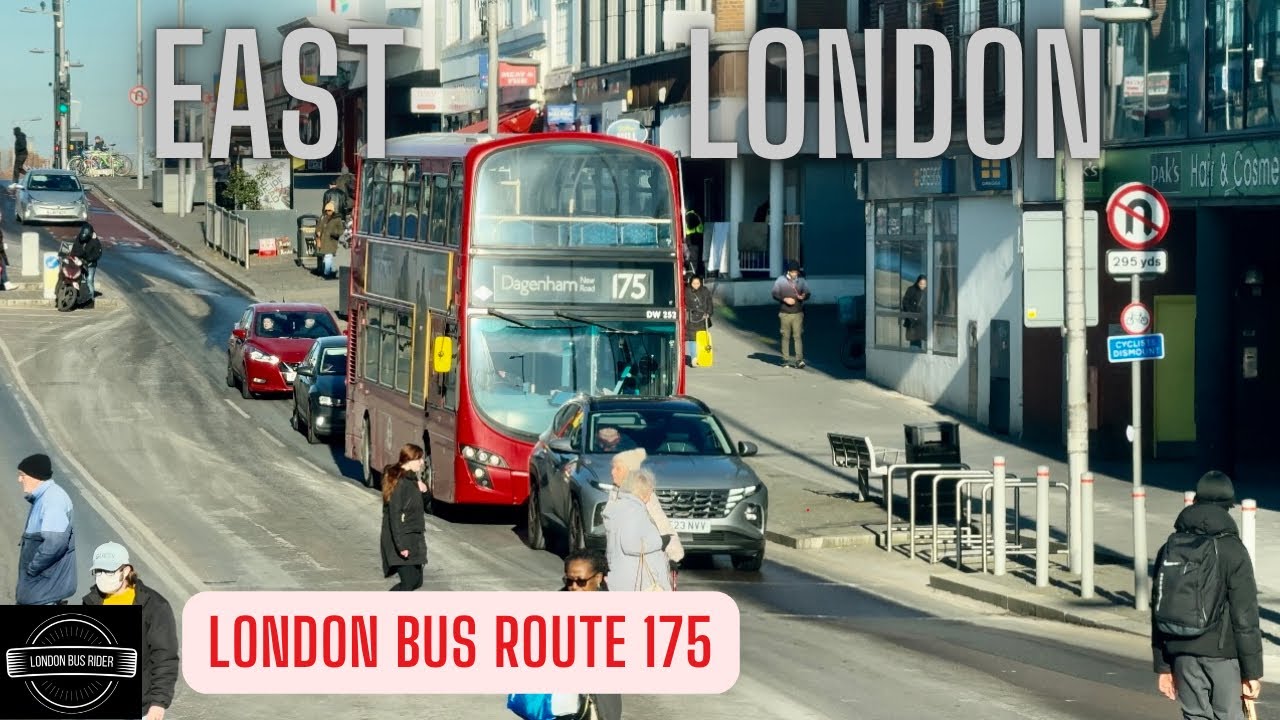 ☀️ Scenic London Bus Expedition: Route 175 from Dagenham to Hillrise Estate! 🚌🏞️