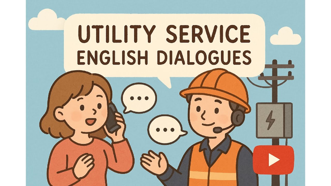 Daily English Conversations | Utility Service English Dialogues – Shadowing Exercise  ⚡💧📞
