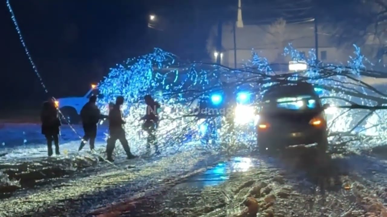 Chaos in Tennessee Louisiana! Super Black Ice Storm Causing Many Major Accident in Georgia