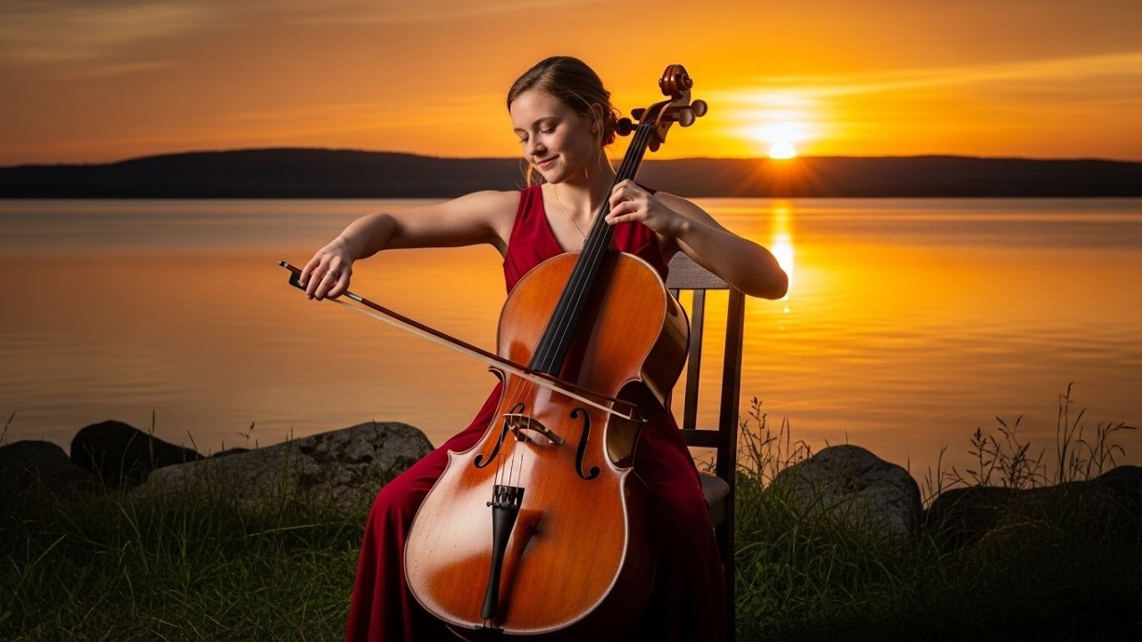 🎻🎹 Виолончель и фортепиано снежной ночью – ностальгическая музыка для сна и снятия стресса