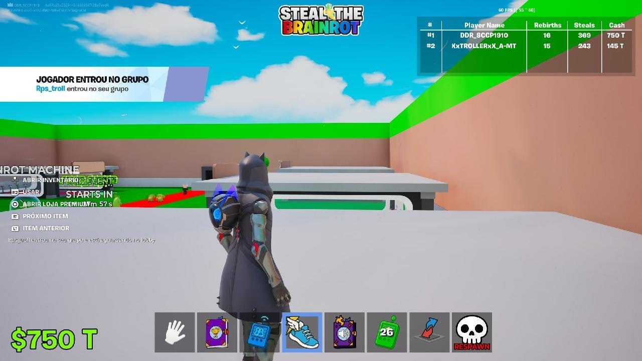 Steal the brainrot Fortnite