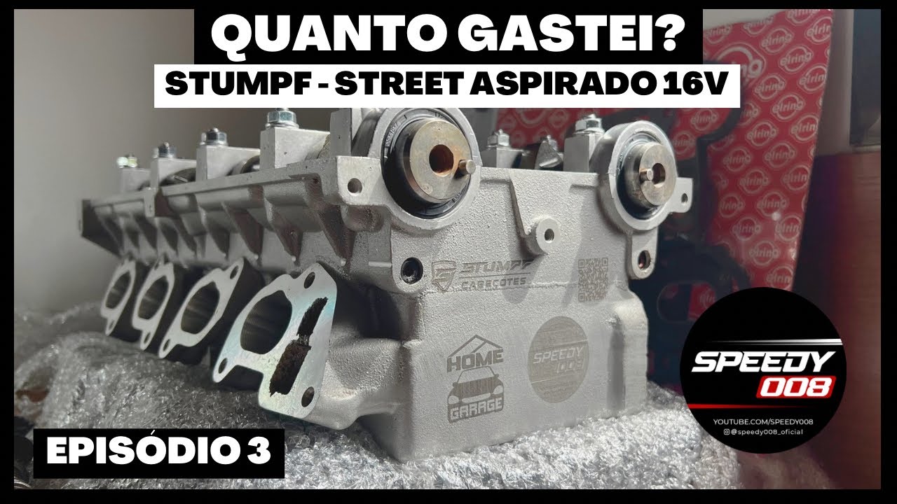 A STUMPF fez um cabeçote GM 16v C20XE ASPIRADO DE RUA pra mim! Quantos CFM? Quanto Gastei?