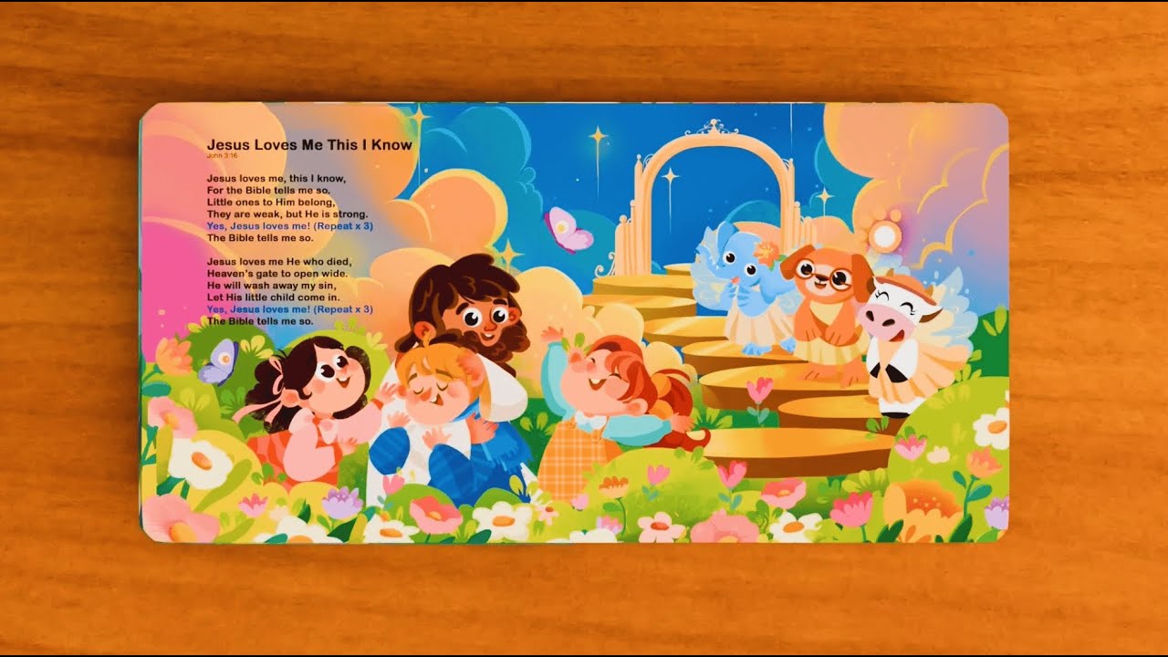 Demo of Jesus Loves Me sound book | 10 Christian Children’s Songs | Go Go Fun Learning | Kids Songs