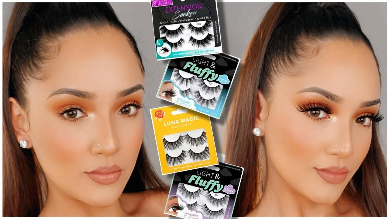 WalMart Eyelash Try-On Haul | Salon Perfect Lashes + Luna Magic Lashes