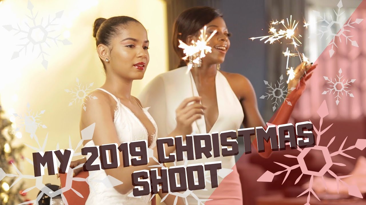 MY 2019 CHRISTMAS SHOOT | Behind the Scene | My first YouTube video