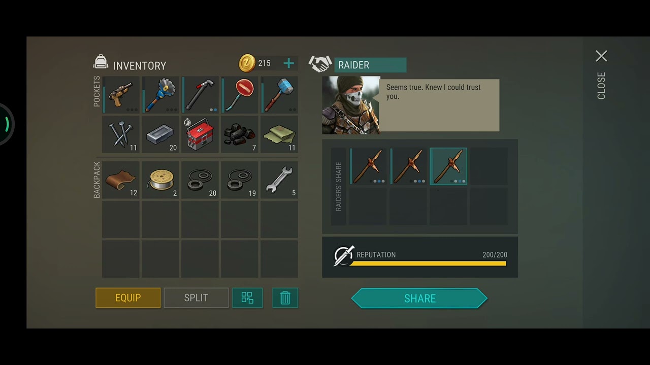 Cheapest way to share loot to Raiders