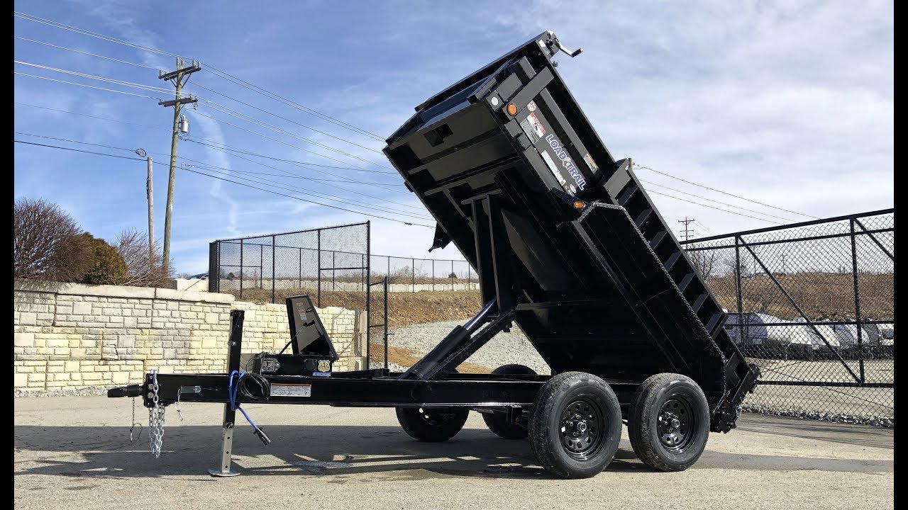 Load Trail 5x10' Low Prolfile Hydraulic Dump Trailer 7000# GVW * DT6010032