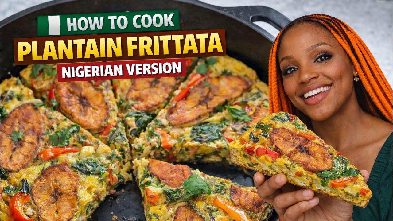 How to cook Nigerian Plantain & Egg Frittata |Easy Breakfast Recipe #viral #nigerianfood #foryou