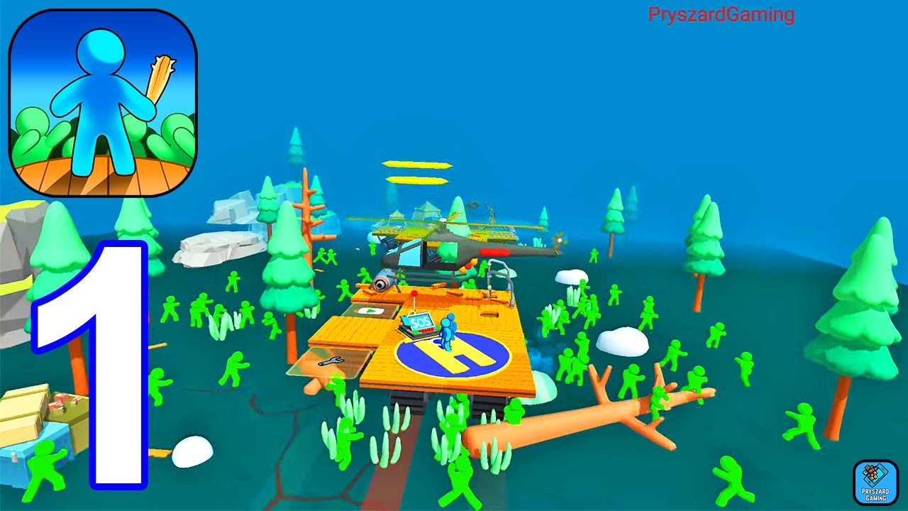Zombie Raft - Gameplay Walkthrough Part 1 Tutorial (iOS,Android Gameplay)
