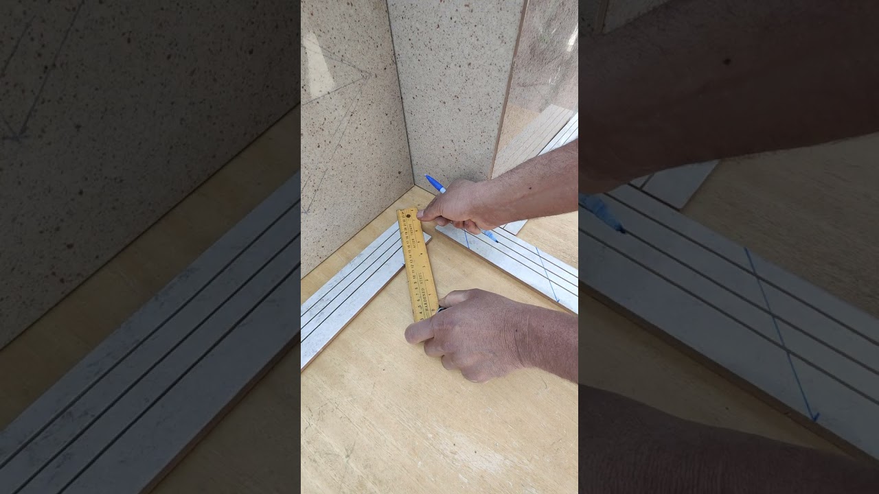How to Achieve Seamless Marble Miter Joints. #viral #viralvideo #gaming 