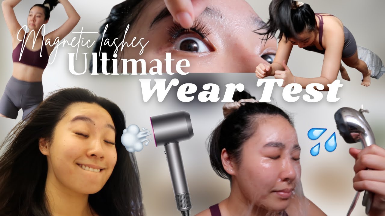 THE ULTIMATE MAGNETIC LASHES WEAR TEST | MLEN MAGNETIC LASHES | WIND, WATER, SWEAT TEST