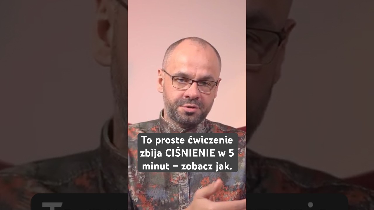 To proste ćwiczenie zbija CIŚNIENIE w 5 minut &ndash; zobacz jak. #marekskoczylasPL