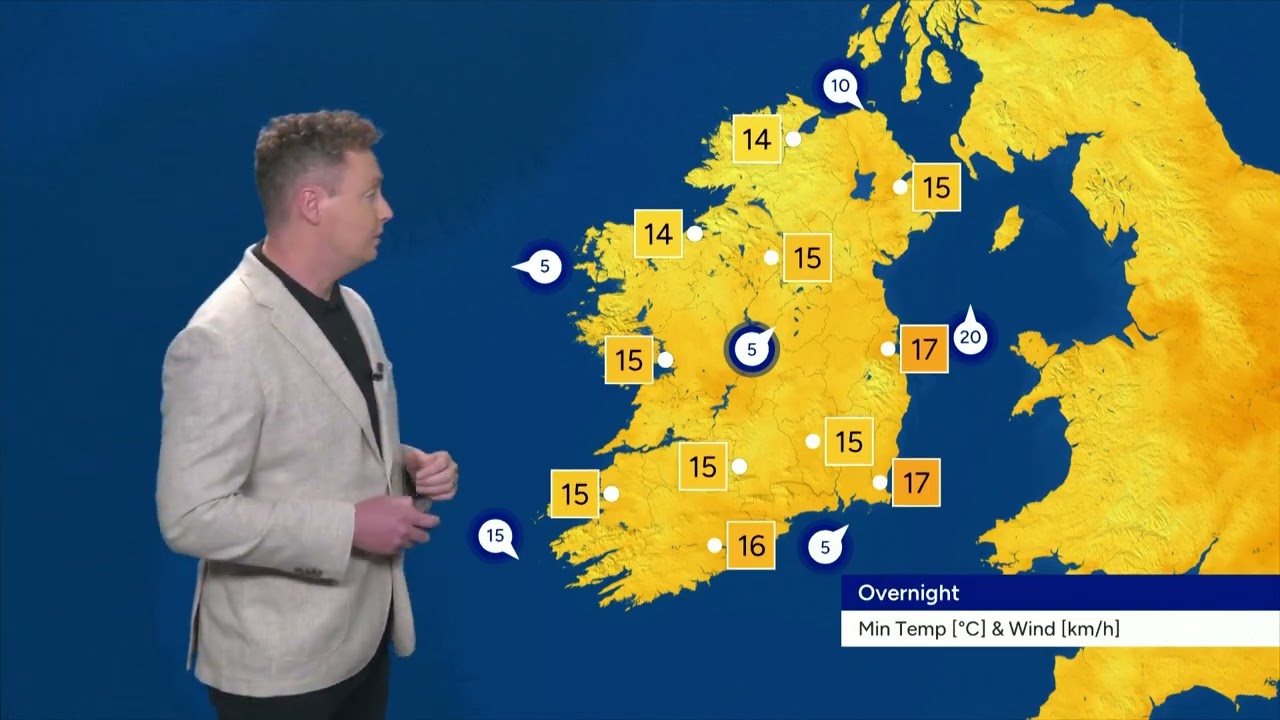 Irish weather forecast 14 Aug 2025 | Nine O'Clock Weather