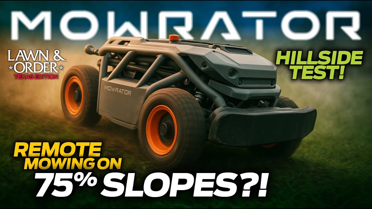 Remote Mowing on 75% SLOPES?! MOWRATOR S1 4WD Review & Hillside Test