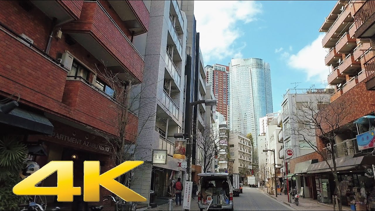 Walking around Azabu Juban Minatoku, Tokyo - Long Take【東京・麻布十番】 4K