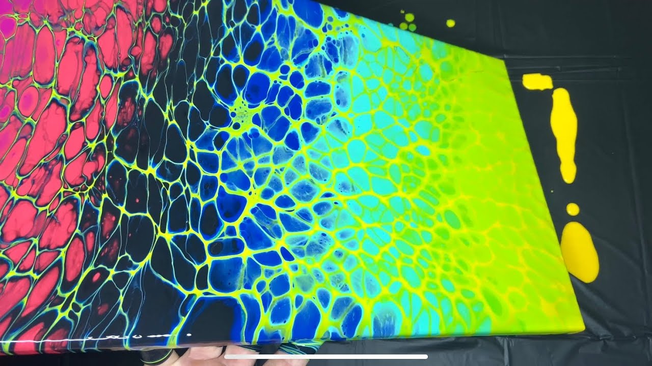Painting With Shelf Liner! - Acrylic Pour Swipe!