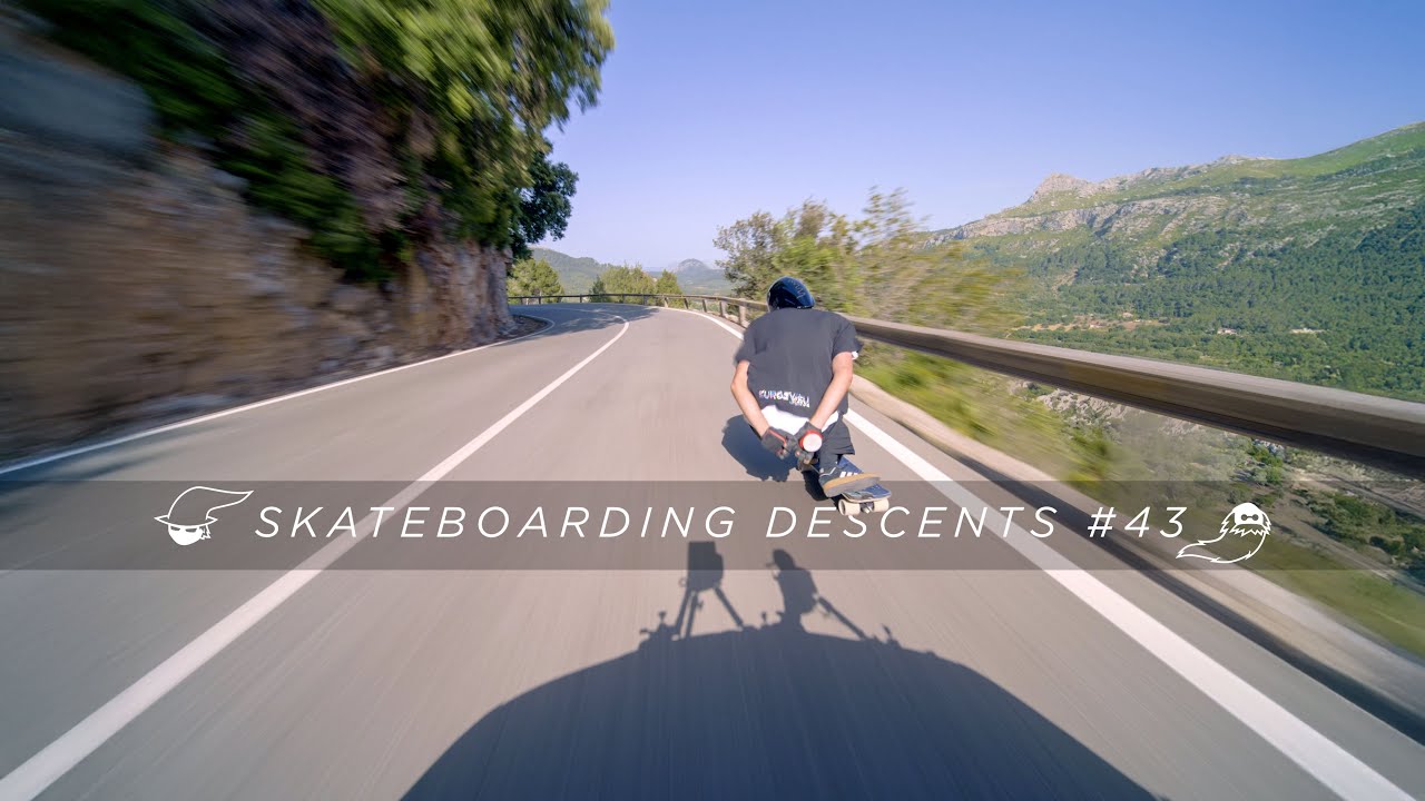 Skateboarding Descents #43 : Diego Poncelet flying down Mallorca Mountains