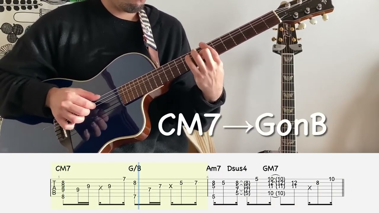 [TAB]Spartacus(love theme from)/Yusef LateefFingerstyle guitar cover with TAB