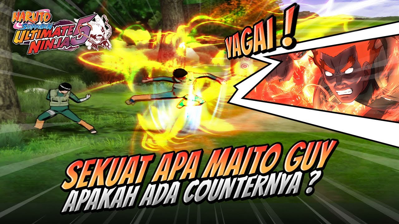 CARA INI AMPUH KALAHKAN GUY ! NARUTO SHIPPUDEN ULTIMATE NINJA 5 PS2