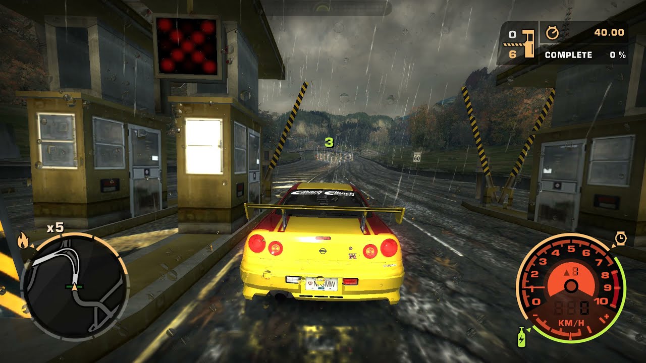 NFS Most Wanted R34 GT-R modded