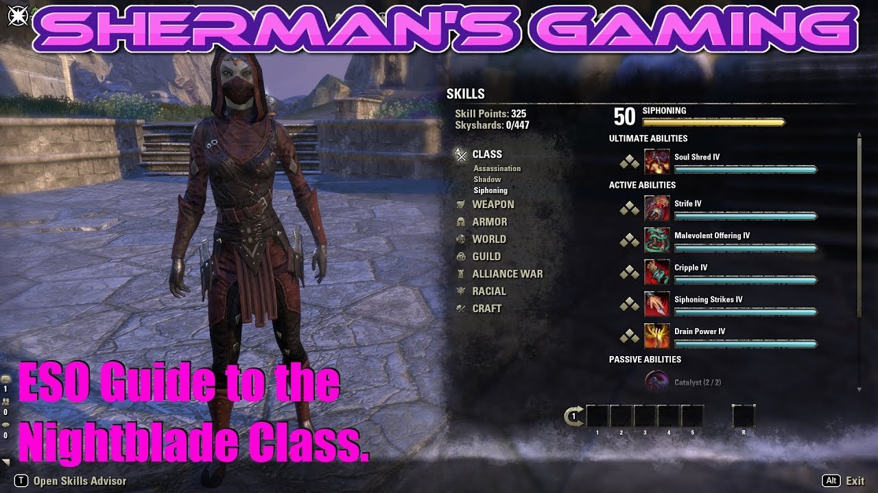 ESO Guide to the Nightblade Class.
