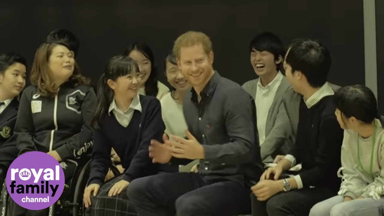 Duke of Sussex Jokes with Japanese Paralympian Hopefuls